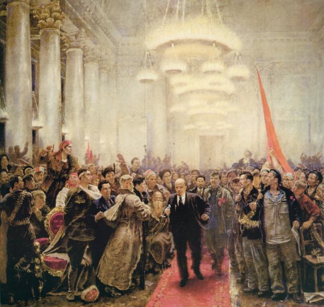 Самохвалов А.Н. Появление В.И. Ленина на II Всероссийском съезде советов. 1940 Самохвалов А.Н. Появление В.И. Ленина на II Всероссийском съезде советов. 1940
